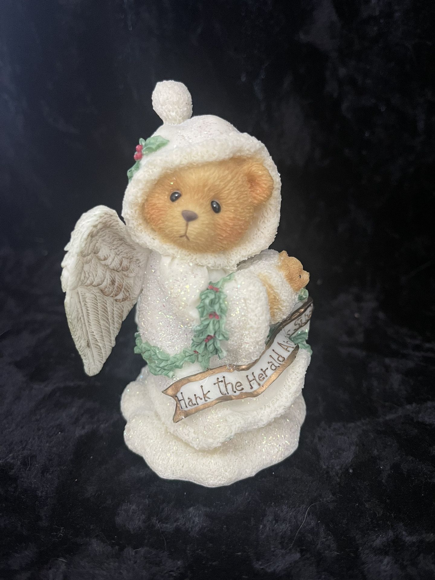 Cherished Teddies - Stormi - 176001 - Hark The Herald -Angel With Muff Figurine