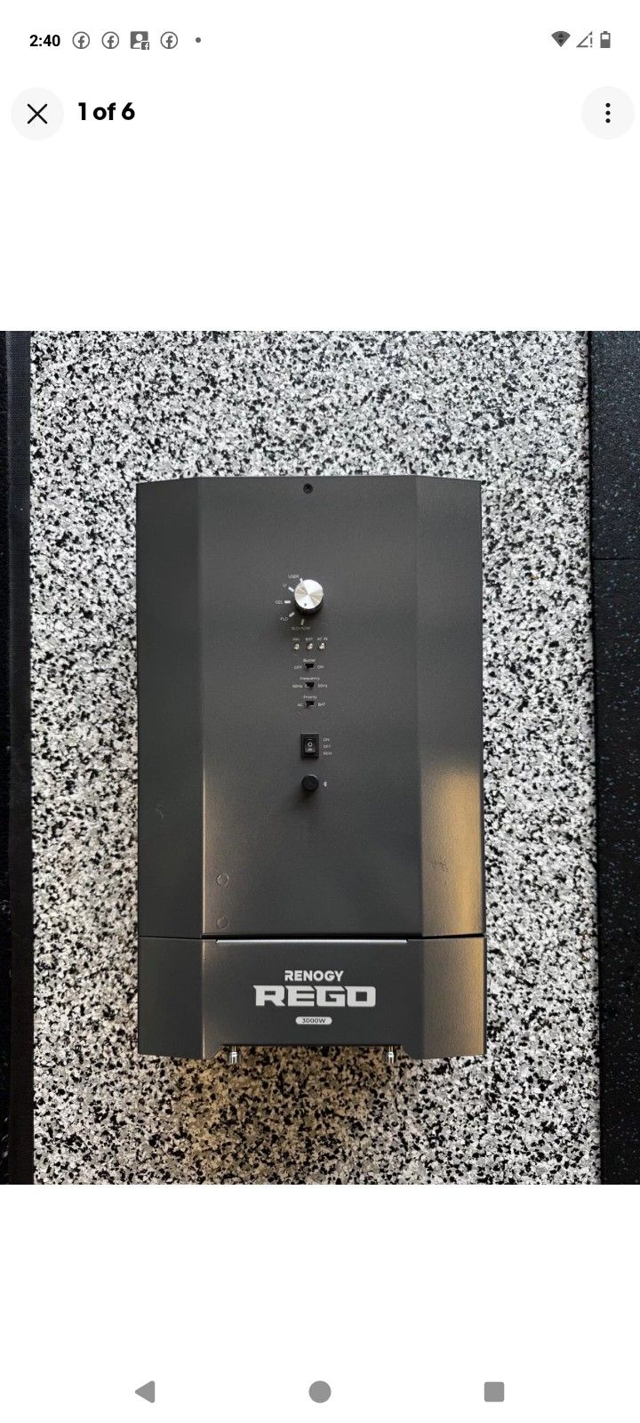 RV Solar Inverter 3000watt. Renogy.