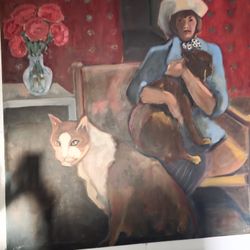 Woman With Cats