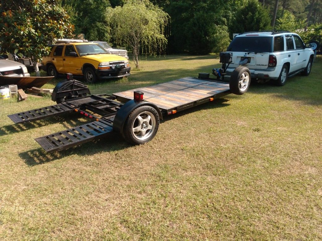 Tandem Tow XXL Car Dolly In Rear Put Your Equipment On The Platform