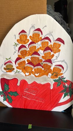 Holiday window painting