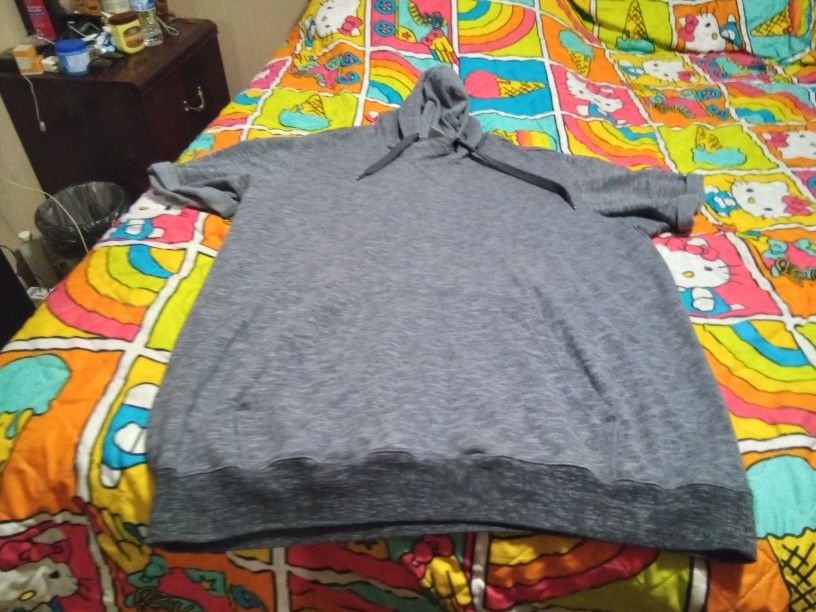 Mens Adidas Short Sleeveless Hoodie Size 2XL