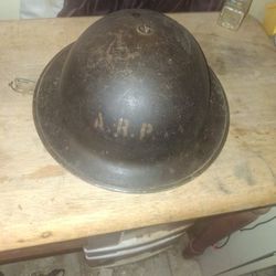 A. R. P 1942 Canadian Mk II combat helmet