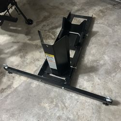 MaxxHaul Adjustable Motorcycle Wheel Chock Stand
