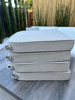 New Sunbrella Veranda Classics Outdoor Seat Cushions - Set of 4 for $80