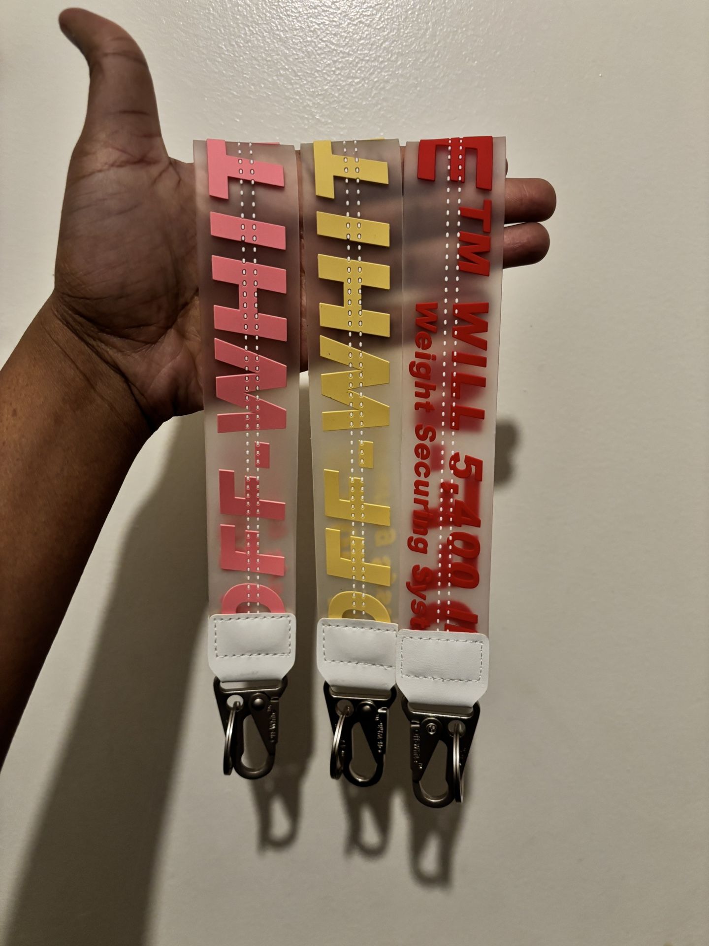 Off-White Keychains And Nike Wristlet