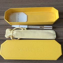 Brand New Swarovski Crystalline Ballpoint Pen White Rose Gold-tone Plated