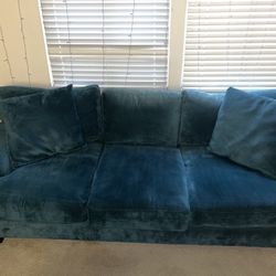 Deep Seated Sofa & Loveseat Set - Custom Teal