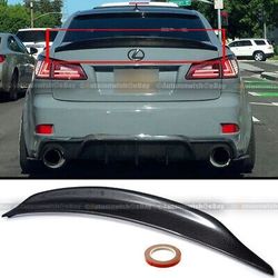 06-12 IS250 IS350 Duck Bill High Kick Real Carbon Fiber Trunk Wing Spoiler