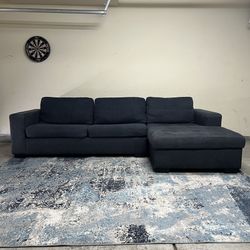 Sectional Sofa Couch Chaise with Pull Out Bed Delivery Available 🚚 