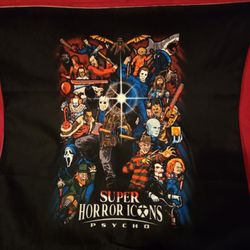 17" By 17" Decorative Horror Icons Pillow Case 