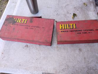 Vintage Hilti Concrete Hammer Set Tool