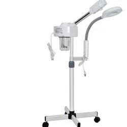 Professional Ozone Facial Steamer 5X Magnifying Lamp 2 in 1 Clean Skin Care Equipment