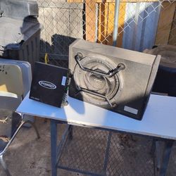 Sony Amp And Subwoofer 10 In.