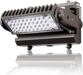 5000K Dusk to Dawn 80W Rotatable LED Wall Pack Light, ETL Adjustable Head Outdoor Light - Retail $50