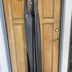 Forever 21+ Metallic Black Jumpsuit Iridescent Shimmer Sleek Wide Leg 2X NWT