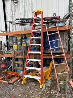 10’ WERNER LADDER CHOOSE 375lbs CAP OR DOUBLE SIDED