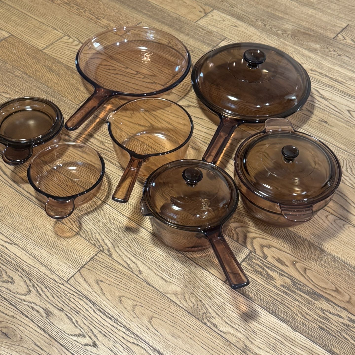 Visions Cookware Set Vintage Vision Cookware Set 1,5l Size,1L ,1,l ,2 Small One And 2 Pan ...