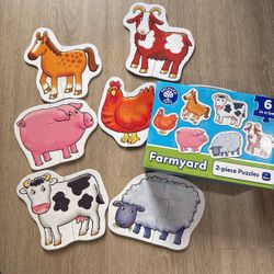 Orchard Toys Farmyard 2-Piece Puzzles