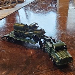 Matchbox Military Sankey Tank Transporter & Austin Water Truck Vintage England Lesney / Hot Wheels / Greenlight / Maisto / Diecast / M2 Machines 