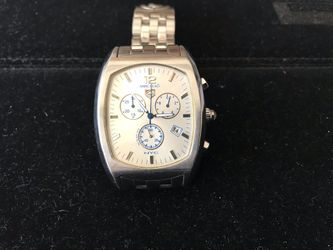 Men’s  Marc Ecko Chronograph Watch - Heavy Bold Stainless Steel Case and Band- Beautiful Silver tone Dial - Cool Man’s or Unisex Design