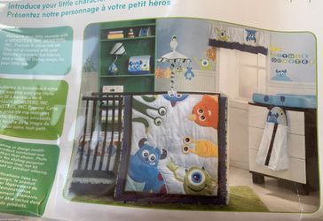 Monsters inc clearance baby crib set