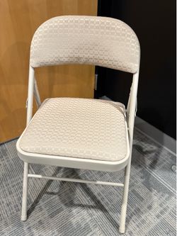 Cosco Beige Padded Folding Chairs (7 AVAILABLE)