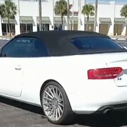Audi A5 2 Door White /Black Interior Custom Rims ! Extra Rim With Car Cover 
