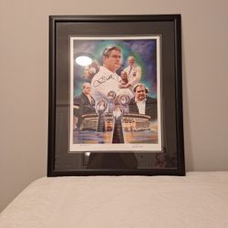 Chuck Noll Autographed Golden Series Giclee