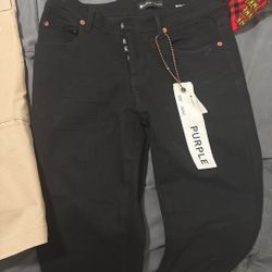 purple jeans