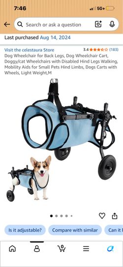 Dog Wheel Chair for back legs
