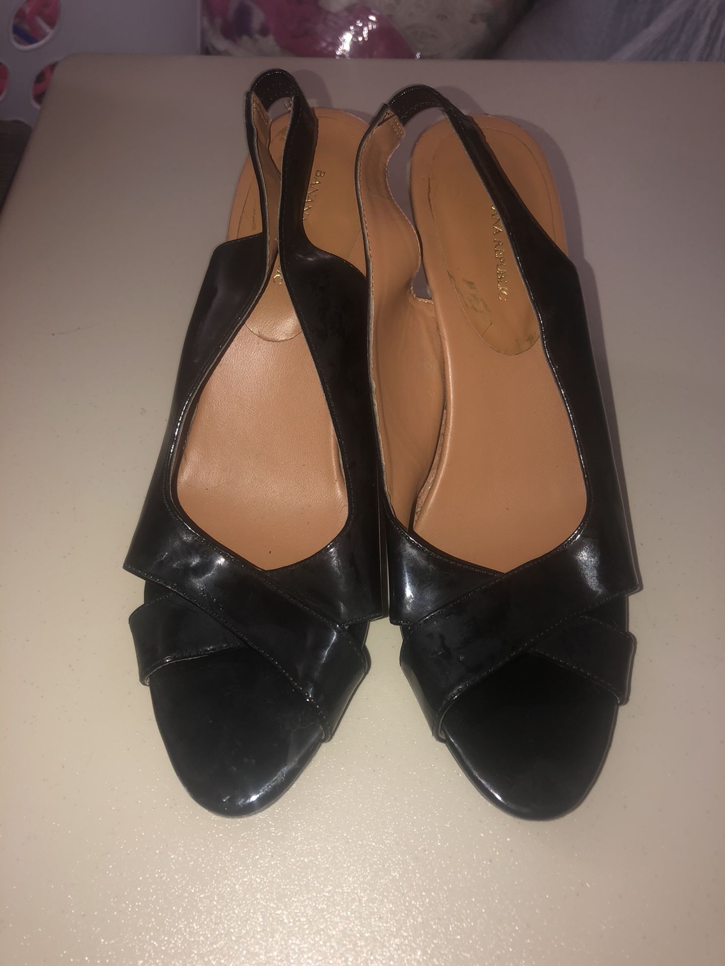 Banana Replic Open Toe Heels Size 8
