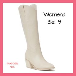 New Womens Tall Western Boots Sz:9