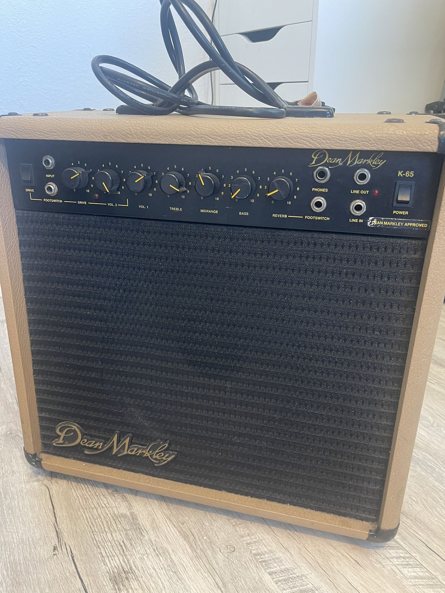 Dean Markley 1980s Blonde, K65 Amp