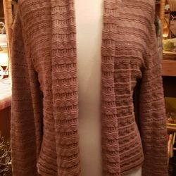 Nice Brown Cardigan With Great Fit. Size Large