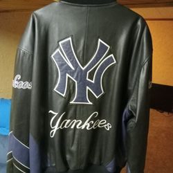 Vintage Leather New York Yankees Jacket