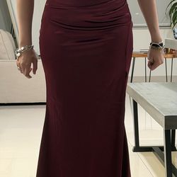 Burgundy Dress