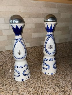 Clase Azul Tequila Ceramic Decanters Set of 2