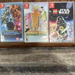 Nintendo Switch Games Minecraft Legends, Lego Star Wars, Active