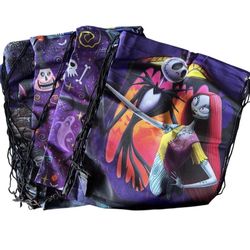 12Pk Nightmare Before Christmas Drawstring Bags 11x13 Jack Sally Halloween