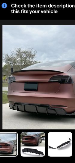 Model 3 rear diffuser