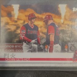 2019 Topps Ohtani Trout Error Card