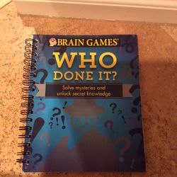 Who Done It Brain Games Mystery And Puzzle Book