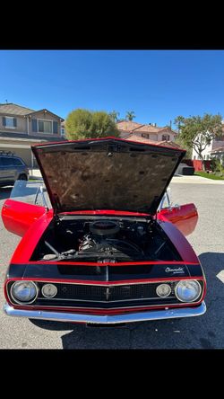 Classic Chevrolet Camaro Red Muscle Car