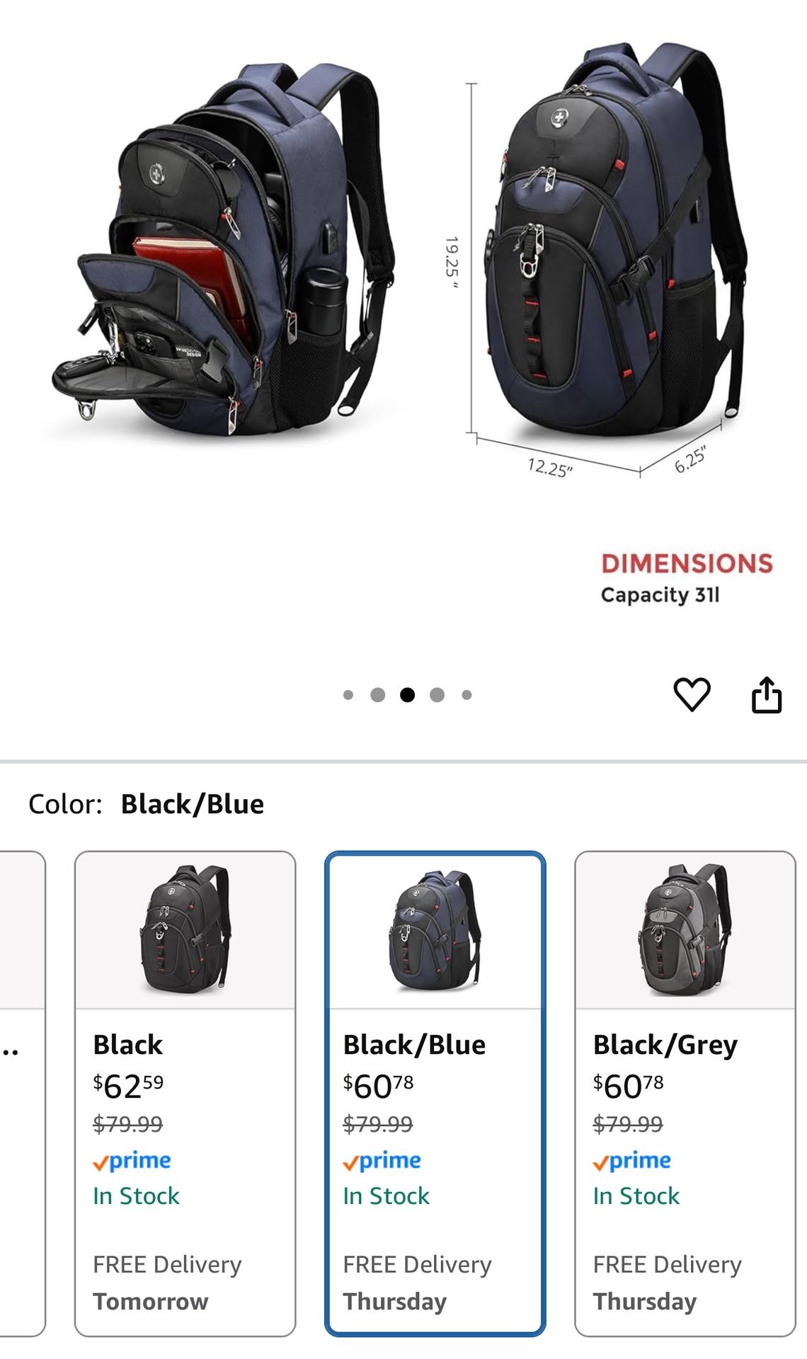 Swiss Digital Travel Backpack