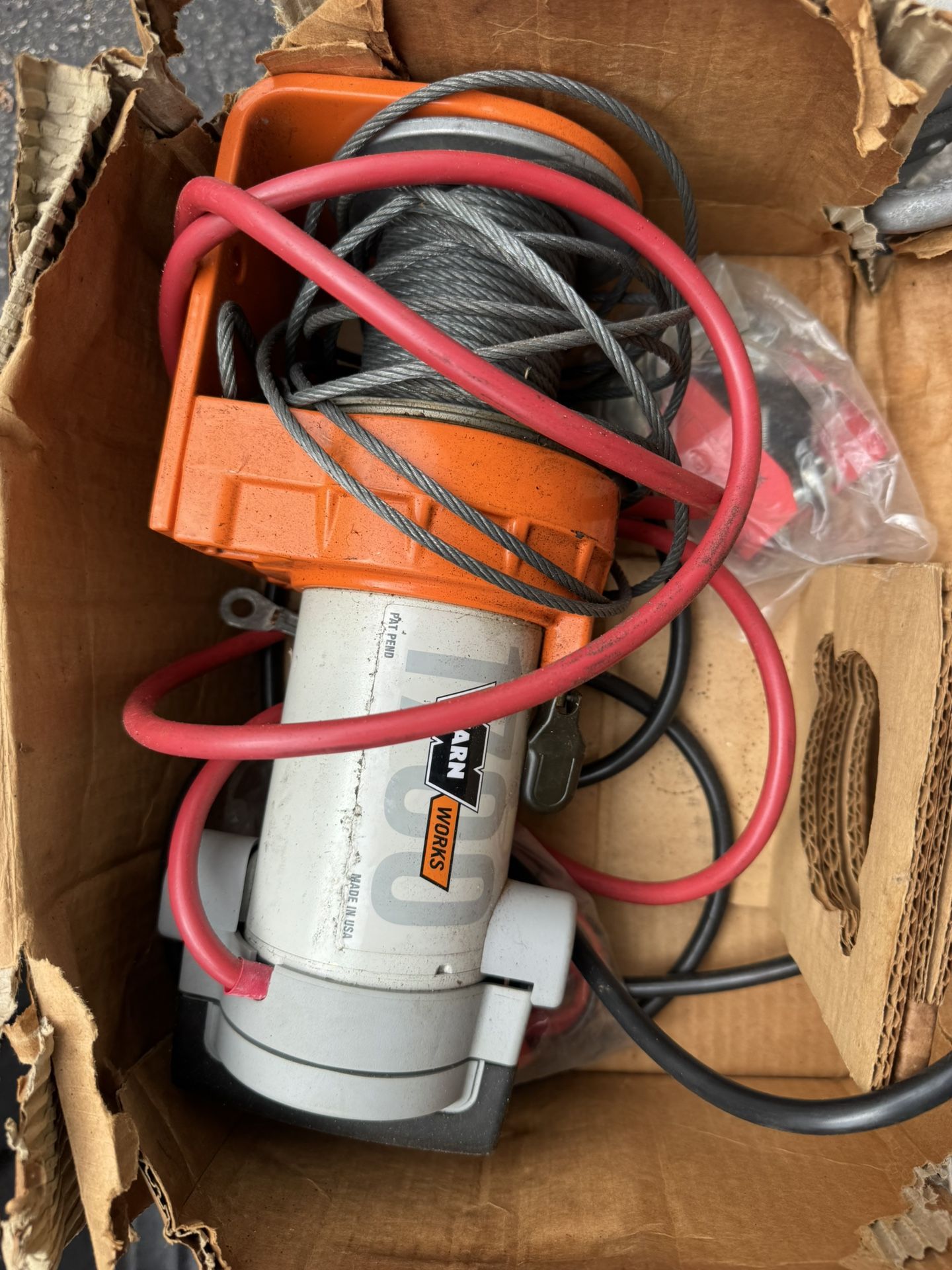 WARN Works 1700 12V DC Powered Winch — 1700-Lb