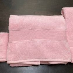 BRAND NEW Pottery Barn Kids Pink Towels