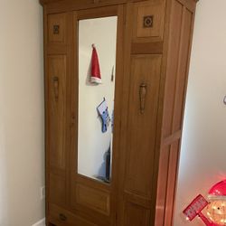 Vintage Wooden Armoire
