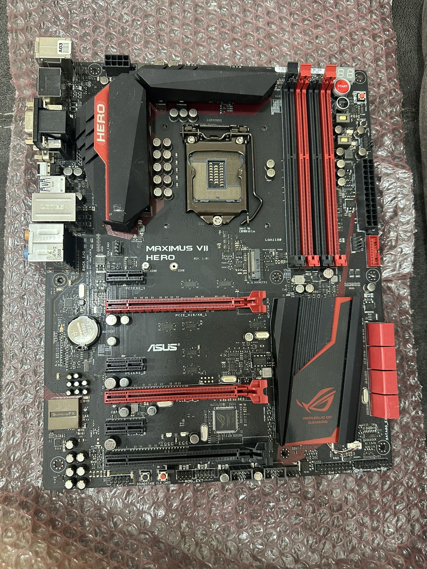Asus MAXIMUS VII HERO 6*PCIE Motherboard LGA 1150 Intel Z97 DDR3 DIMM USB3.0 ATX