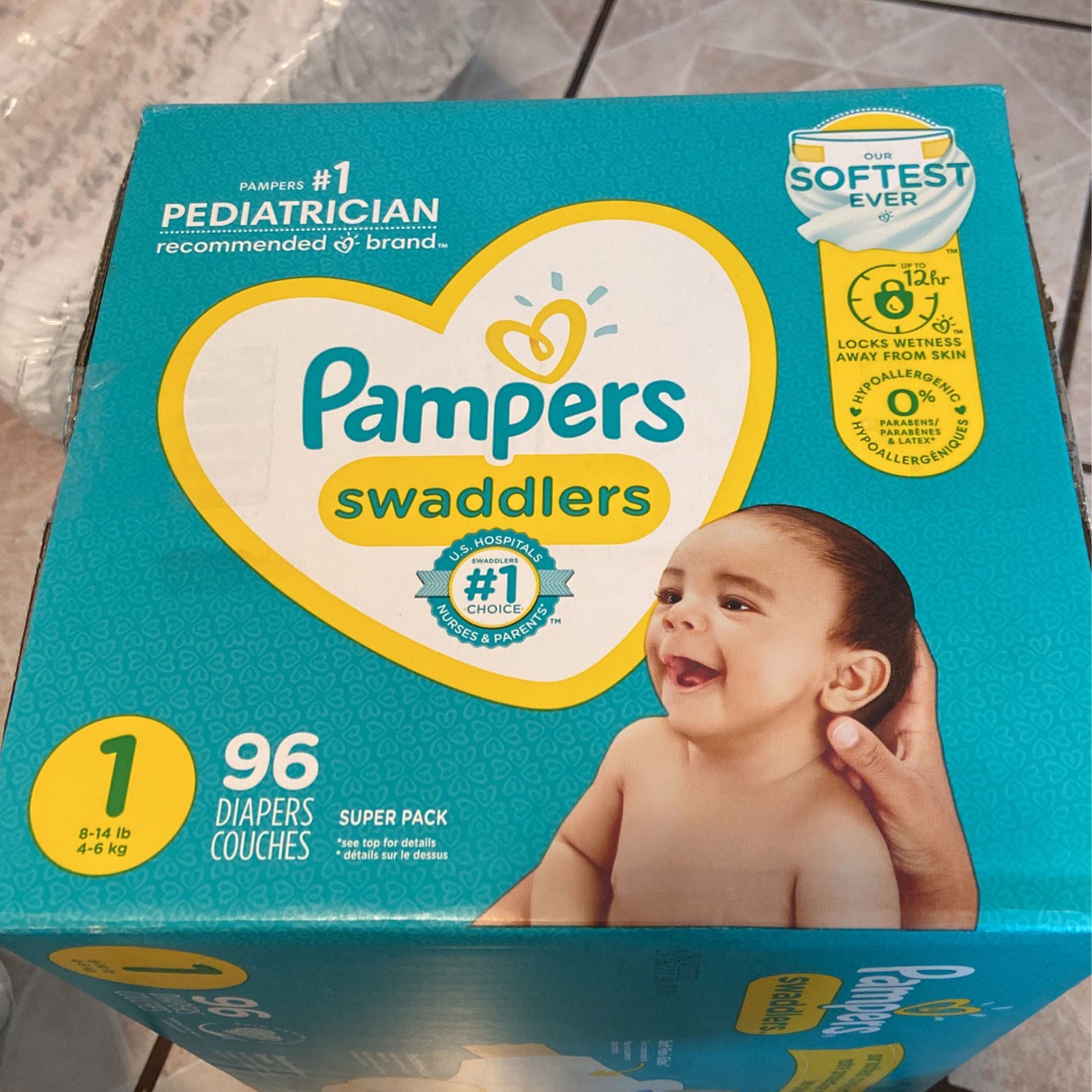 PAMPERS SIZE 1 96 in total BRAND NEW BOX